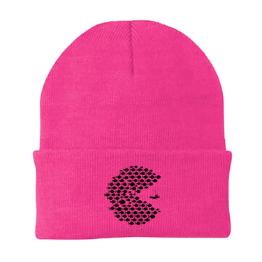 Fishing Pacman Style Embroidered Beanie